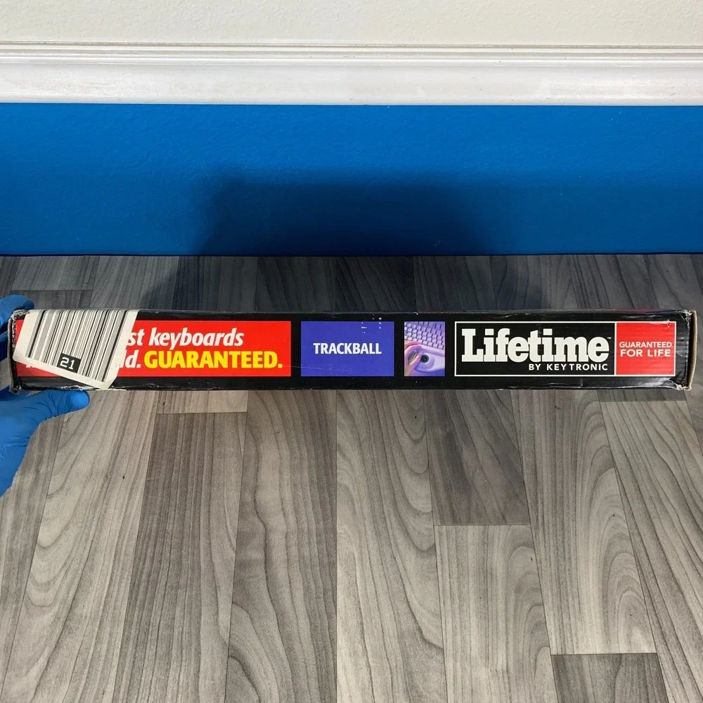 Vintage Keytronic Lifetime Series Keyboard w/ Built In Trackball Retro Computer